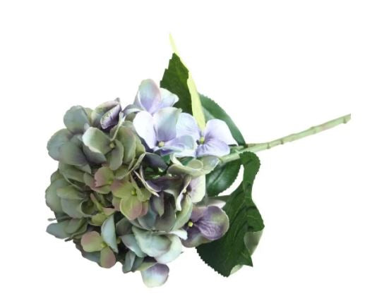 Artificial - Hydrangea - Green/Purple