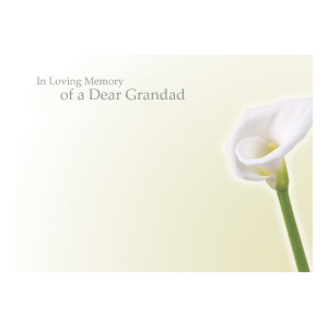 In Loving Memory of a Dear Grandad