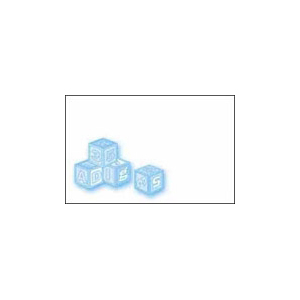 Greeting Card - Baby Boy - Blocks