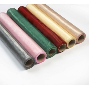 Organza 40cm x 9m pink