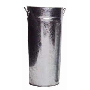 Galvanised Vase (H38 Dia17cm)