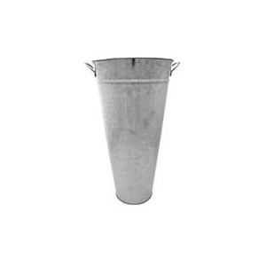 36cm Galvanised Vase