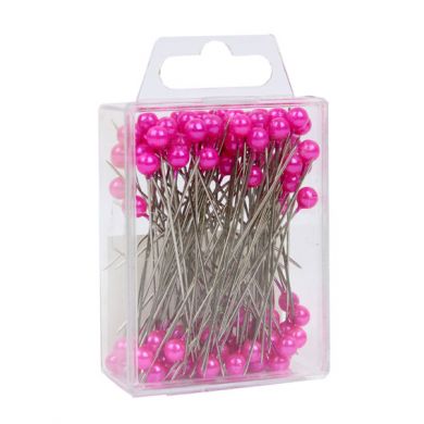 Strong Pink Pearl Pins (7cm)