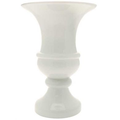 Urn - White Glass Urn