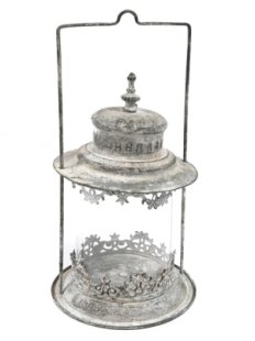 Lantern - Weathered Metal & Glass