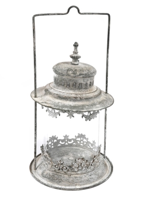 Lantern - Weathered Metal & Glass