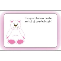 Greeting Card Congrat.On Arrival of your baby girl