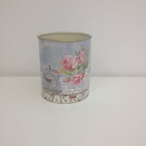 Pot Cylinder Vintage Design 8.5x10cm