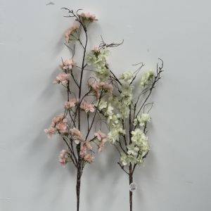 Artificial Cream Blossom Spray 107cm