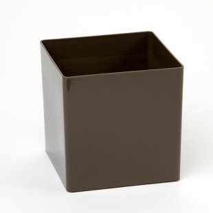 Pot Cube Plastic Taupe