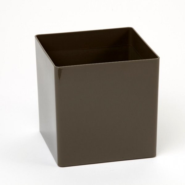 Pot Cube Plastic Taupe
