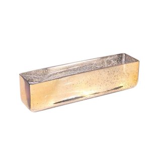 Glassware - Glass Trough Gold