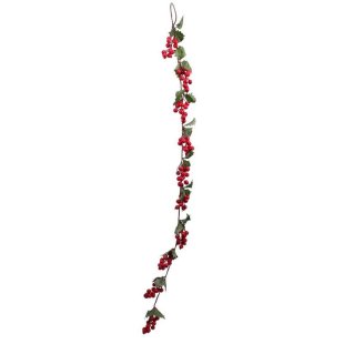 Artificial - Red Berry Garland 3ft