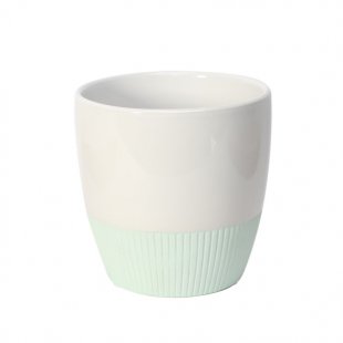Glacial Green Textured Ceramic Pot