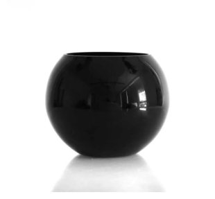 Fishbowl Vase - Black Bubble Ball