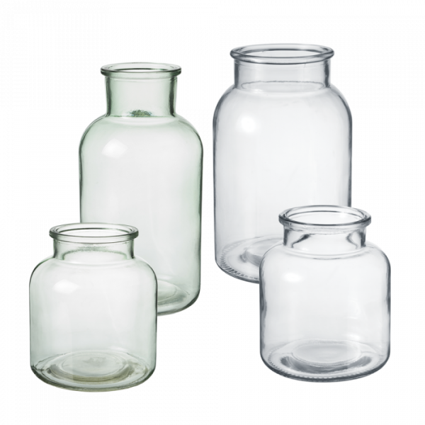 Hailey Glass Jar - H:26cm x Ø14cm