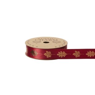 Harvest Hues Bronze Leaf Ribbon - 25mm x 10m