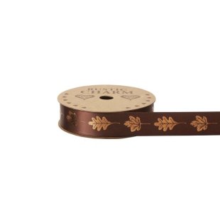 Harvest Hues Bronze Leaf Ribbon - 25mm x 10m
