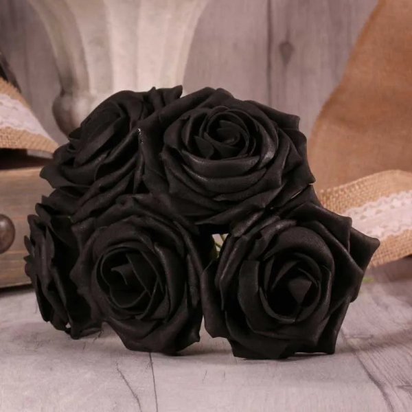 Foam Open Tea Rose x5 Black