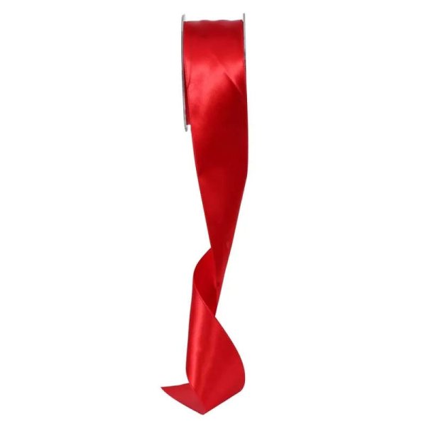 Bright Red Satin Ribbon (50mm x 20m)