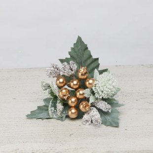Gold berry snowy pick