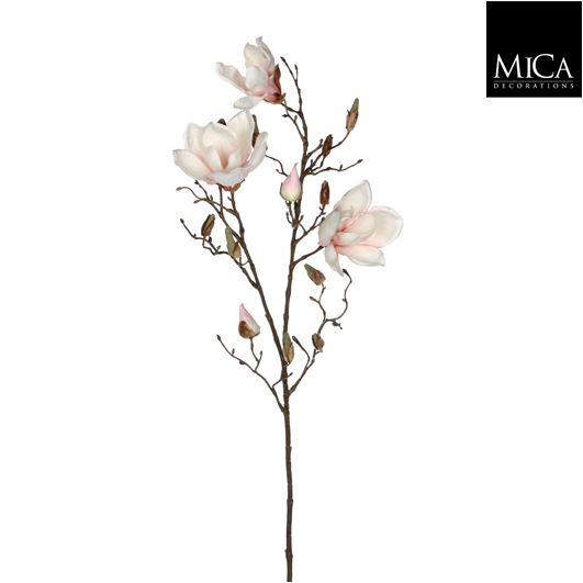 Mica Decorations Magnolia Artificial Flower - H88 cm - Light pink