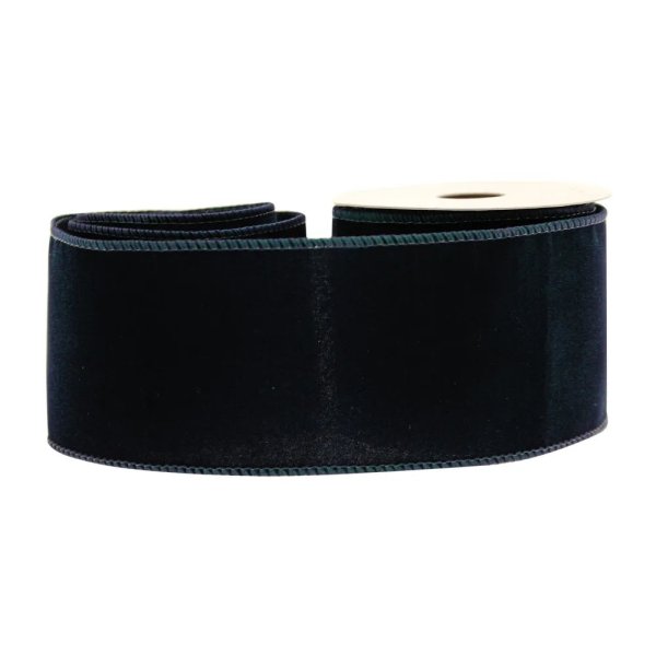 Black Velvet Ribbon 63mm x 10yd