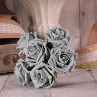 Foam Tea Rose x6 Grey