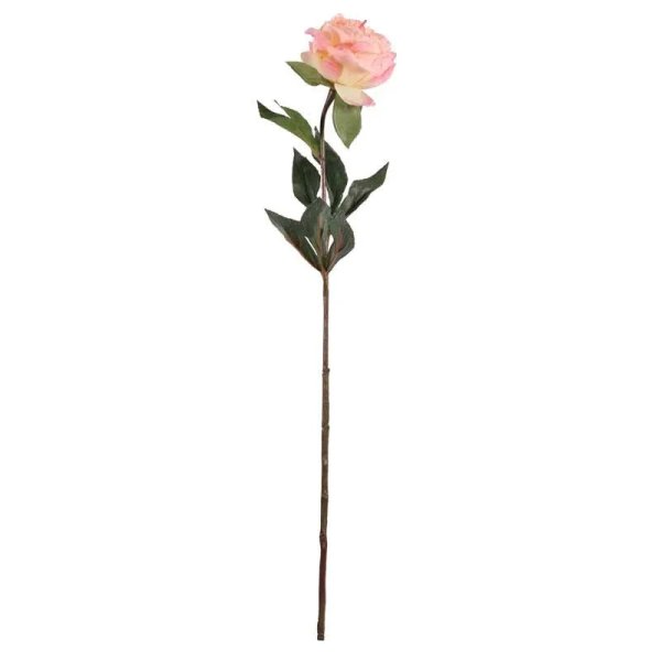 Single Peony Peach (68cm)