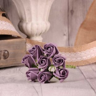 Foam Tea Rose Bud x8 Mauve