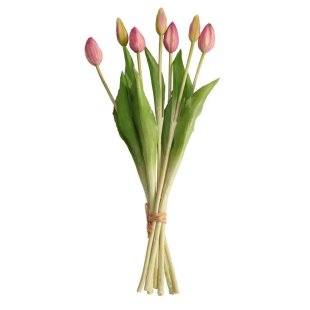 Real Feel Tulip Bunch Light Purple (43cm