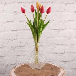 Real Feel Tulip Bunch Hot Pink (44cm)