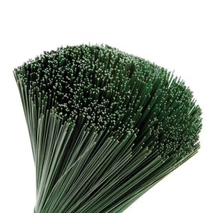 Gerbera Green Lacquered Stub Wire 18cm x 0.9mm (7″ x 20swg) - 2.5kg Packs