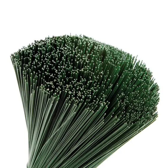 Gerbera Green Lacquered Stub Wire 18cm x 0.9mm (7" x 20swg) - 2.5kg Packs