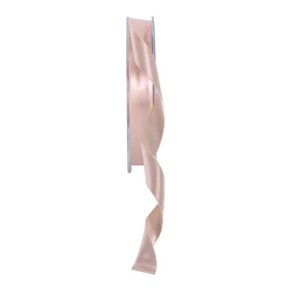 Beige Double Faced Satin Ribbon (15mm x 20m)