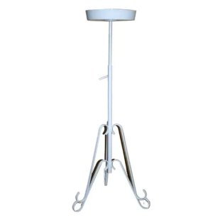 White Telescopic Stand with Lip