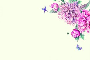 Antique Flowers & Butterflies Classic Plain Card Greeting Cards (50)