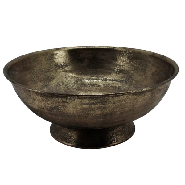Brocante Flower Bowl w/Ears Silver (36cm)