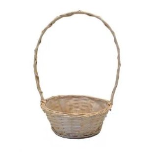 Round Florida White Basket (9 inch)