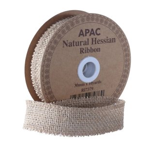 30mm x 10yds Natural Hessian