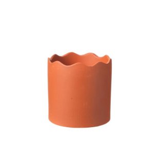 Wave Pot - Clay - H:13.5x:13.5cm -