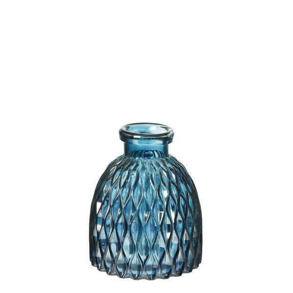 Aral Bottle Vase - Blue - 23cm