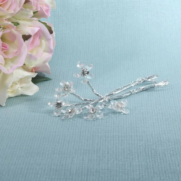 Diamante Flower Spray
