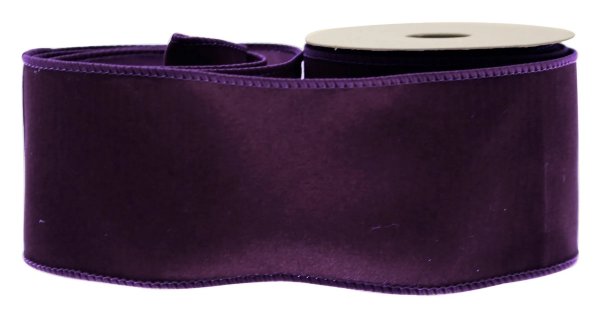 Purple Velvet Ribbon 100mm x 10yd