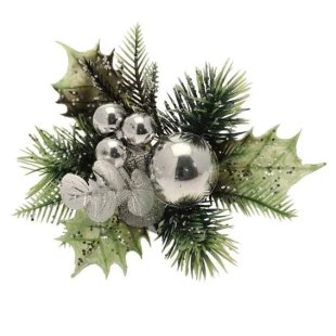 Leaf/Bauble Pick Silver