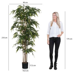 MICA DECORATIONS BAMBOO ARTIFICIAL PLANT - H200 X √ò100 CM - GREEN