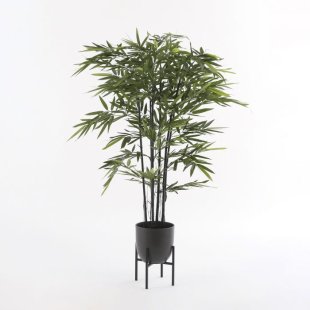 MICA DECORATIONS BAMBOO ARTIFICIAL PLANT - H140 X √ò95 CM - BLACK