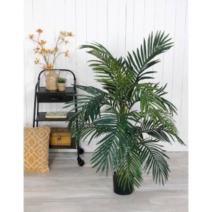 MICA DECORATIONS ARECA PALM ARTIFICIAL PLANT - H120 X √ò100 CM - GREEN