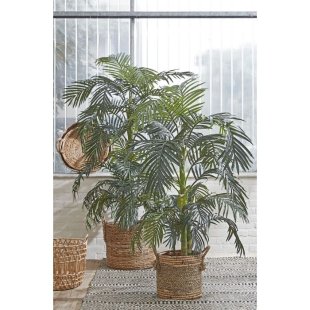MICA DECORATIONS ARECA PALM ARTIFICIAL PLANT - H130 X √ò140 CM - GREEN