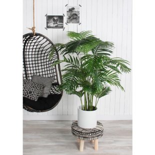 MICA DECORATIONS ARECA PALM ARTIFICIAL PLANT - H130 X √ò140 CM - GREEN
